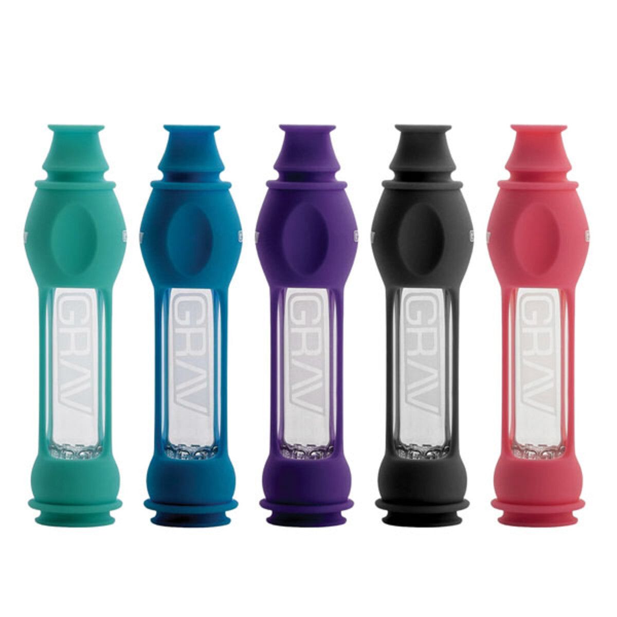 Grav Labs Silicone Octo-Taster Pipe- 4" | 16mm | Colors Vary