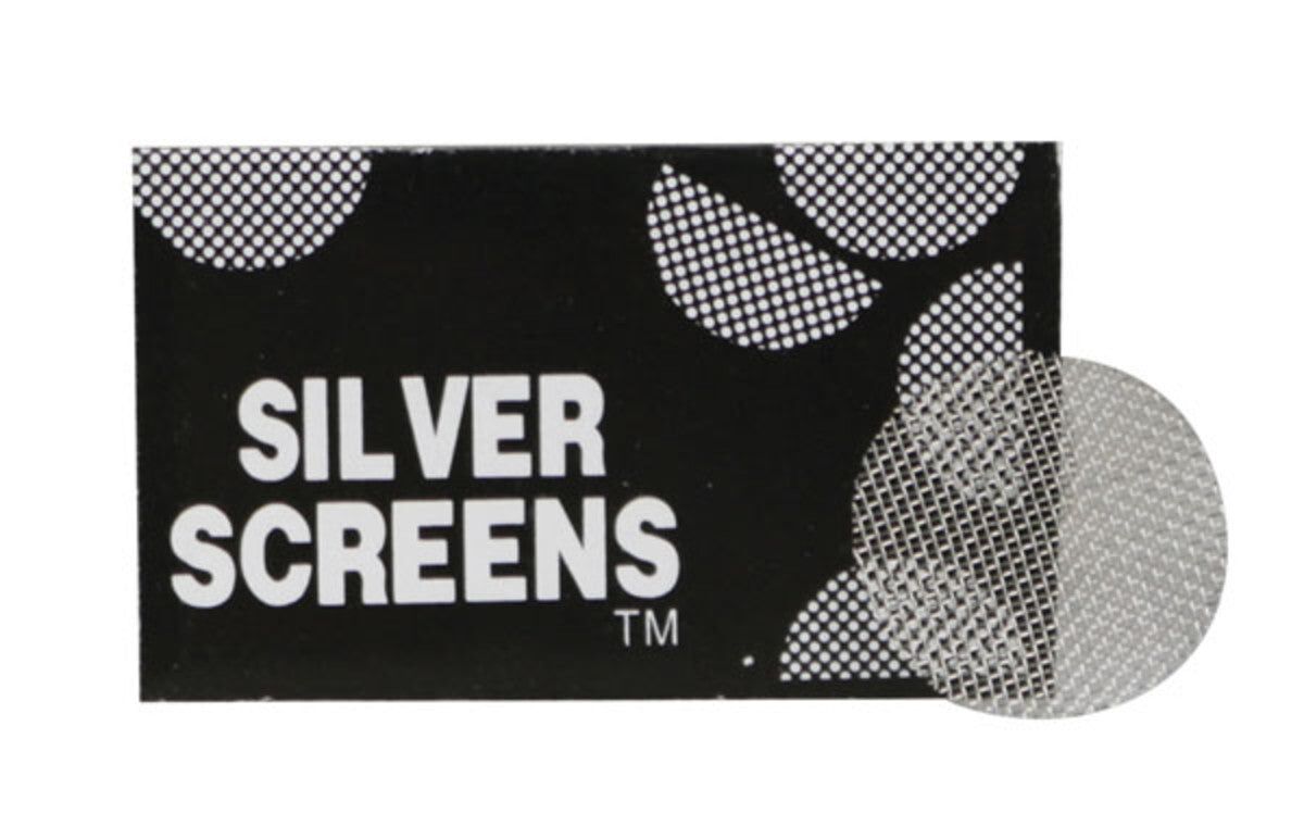 Silver Pipe Screen Filters | 5ct | 1/2" | 100PC Set