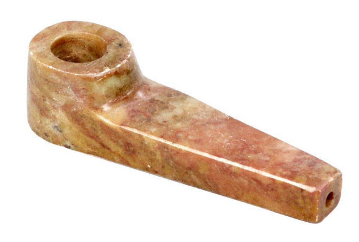 3.5" Marble-Colored Stone Pipe