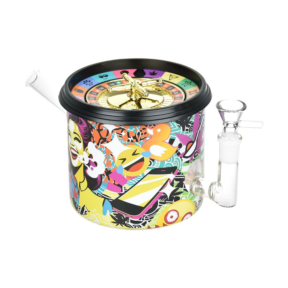 Dabtized Puff'N'Play Roulette Game Glass Water Pipe | 8.75" | 14mm F - Image 5