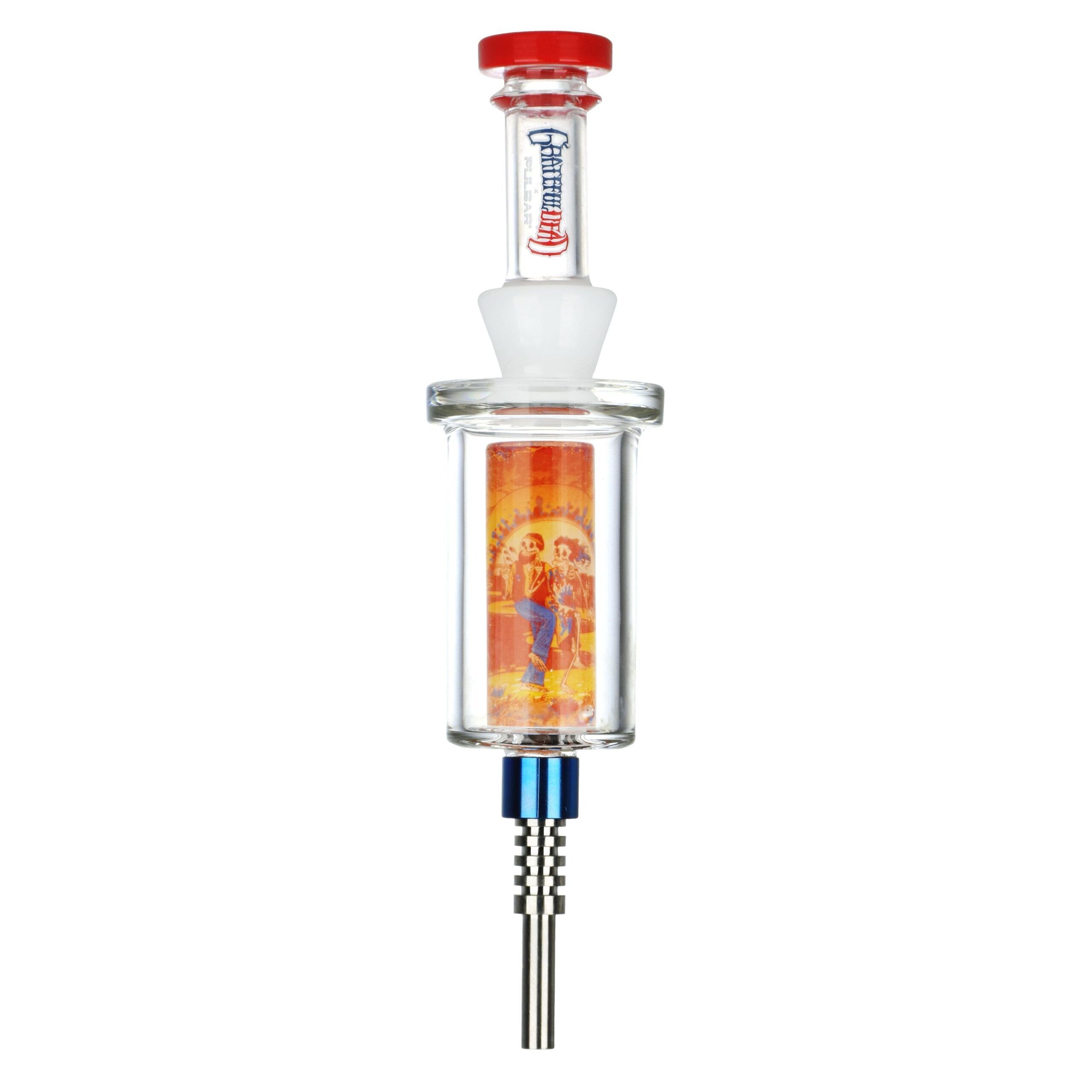 Grateful Dead x Pulsar Inside Print Vapor Vessel & SYF Dab Dish - 9.25" / Sunset Dance - Image 2