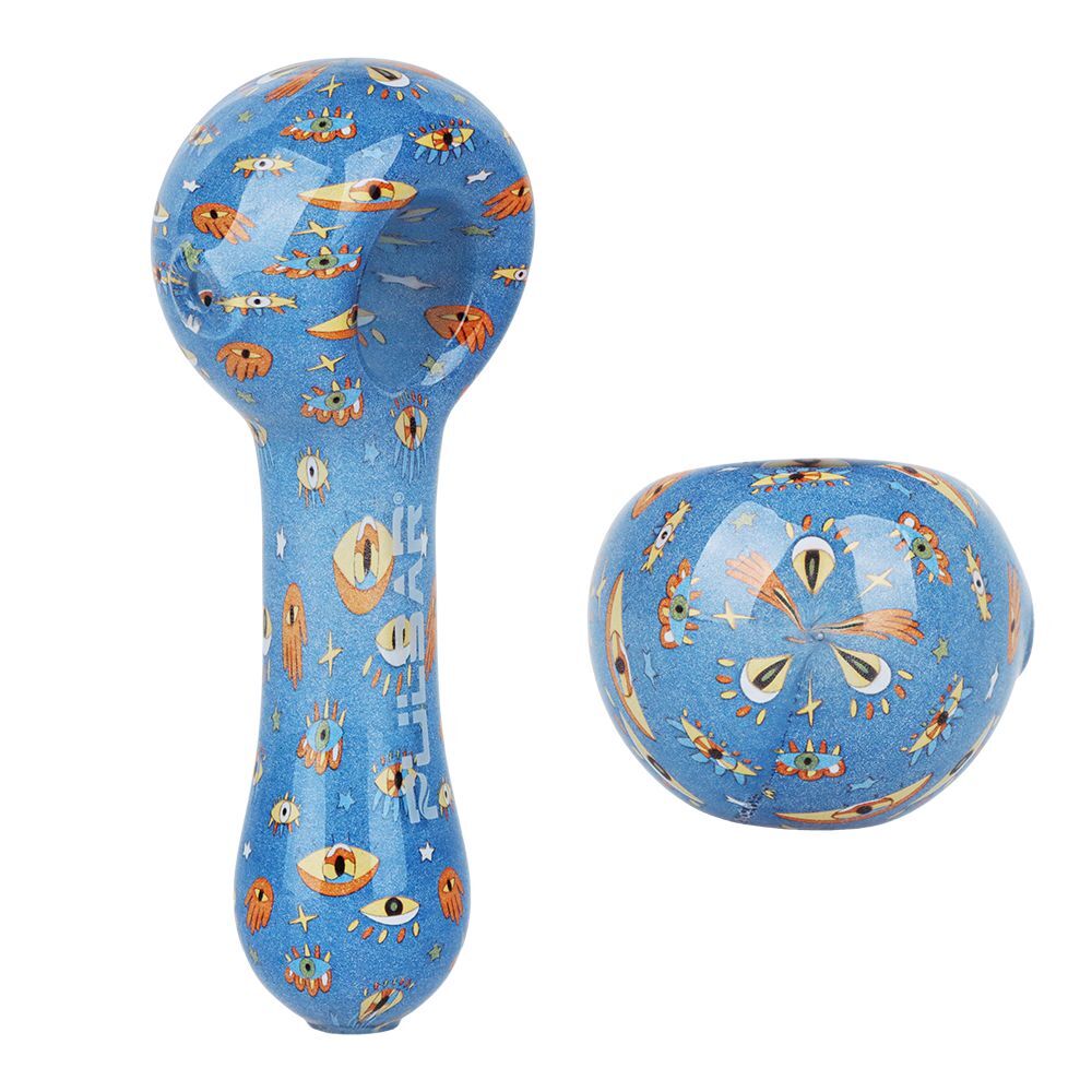 Pulsar Inside Print Glass Spoon Pipe | 5" - Image 2