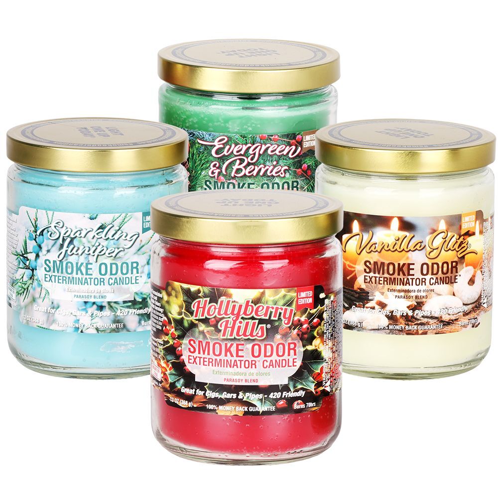 Smoke Odor Exterminator Candles - Holiday Mix / 13oz | 12ct Box