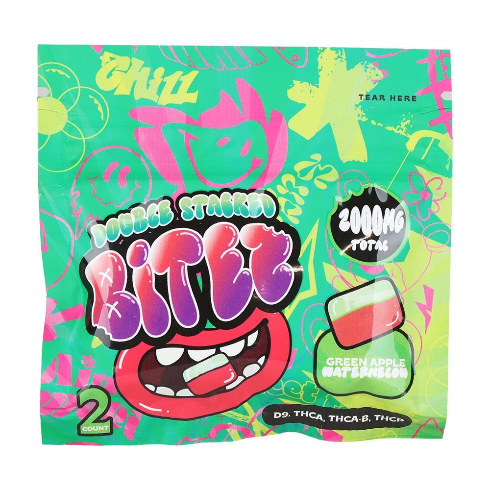 Double Stacked THC Bitez | 2000mg | 2pc | 60pk Display - Image 5