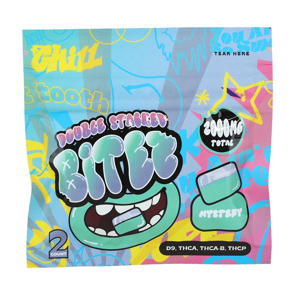 Double Stacked THC Bitez | 2000mg | 2pc | 60pk Display - Image 6