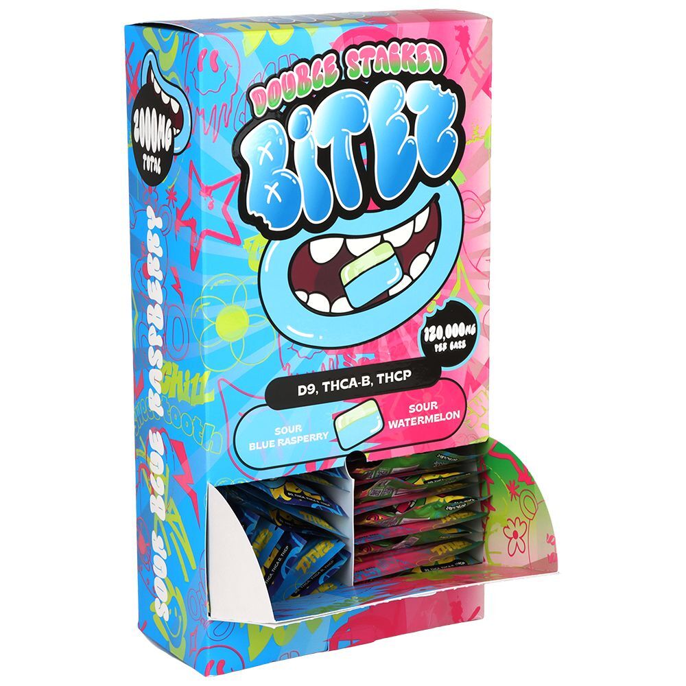 Double Stacked THC Bitez | 2000mg | 2pc | 60pk Display - Image 3